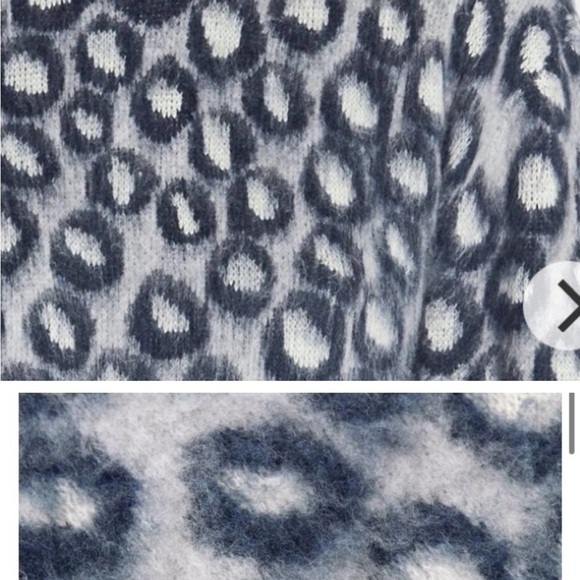 CURRENT Elliot‎ Cali Sweater Brushed Leopard Animal Print Large/3 - Picture 6 of 9